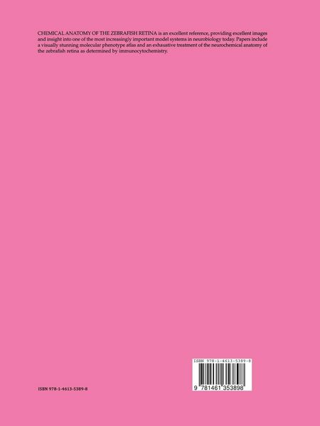 Produktbild: Chemical Anatomy of the Zebrafish Retina