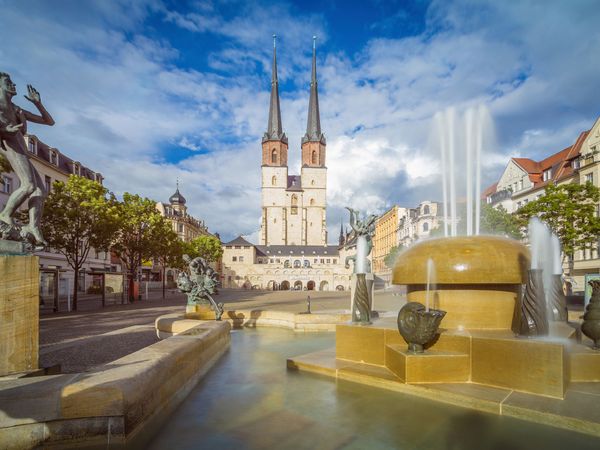 Produktbild: CALVENDO Puzzle Sommer in Halle | 1000 Teile Lege-Gr&ouml;&szlig;e 64x48cm Foto-Puzzle f&uuml;r gl&uuml;ckliche Stunden