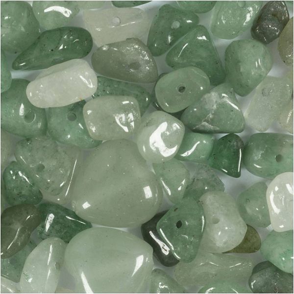 Produktbild: Creativ Company Kristallperlen, Aventurin-Quarz, D 7-12 mm, Lochgr&ouml;&szlig;e 1 mm, Gr&uuml;n, 63 Stk