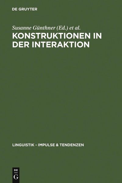 Produktbild: Konstruktionen in der Interaktion