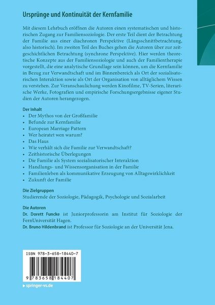Produktbild: Ursprünge und Kontinuität der Kernfamilie