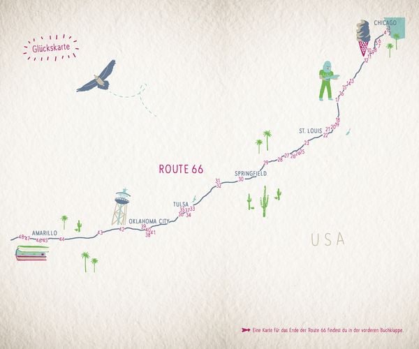 Produktbild: Gl&uuml;cksorte an der Route 66. Von Chicago bis Santa Monica