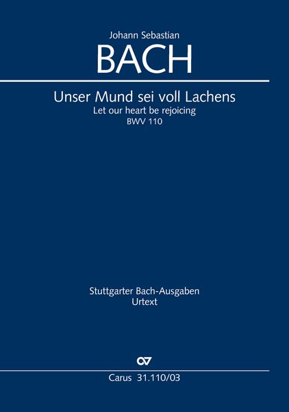 Produktbild: Unser Mund sei voll Lachens (Klavierauszug)