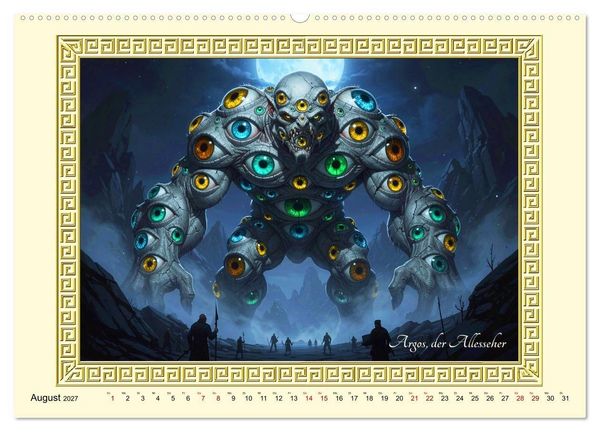 Produktbild: Ungeheuer der griechischen Mythologie (Wandkalender 2027 DIN A2 quer), CALVENDO Monatskalender