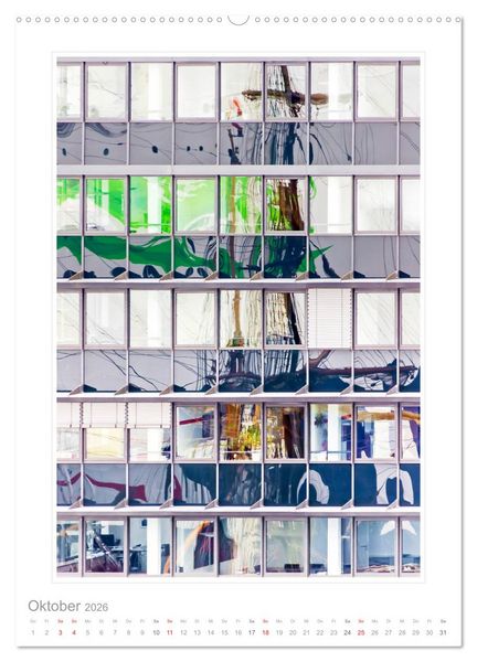 Produktbild: Spiegelungen in der Architektur (hochwertiger Premium Wandkalender 2026 DIN A2 hoch), Kunstdruck in Hochglanz