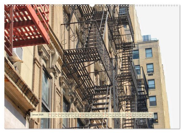 Produktbild: Streets of New York - Zu Fu&szlig; durch die Metropole der Superlative (hochwertiger Premium Wandkalender 2026 DIN A2 quer), Kunstdruck in Hochglanz