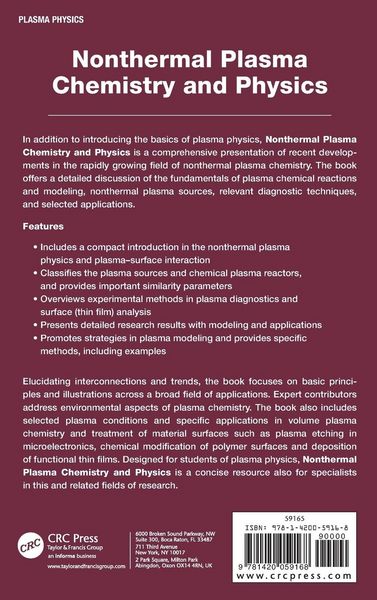 Produktbild: Nonthermal Plasma Chemistry and Physics