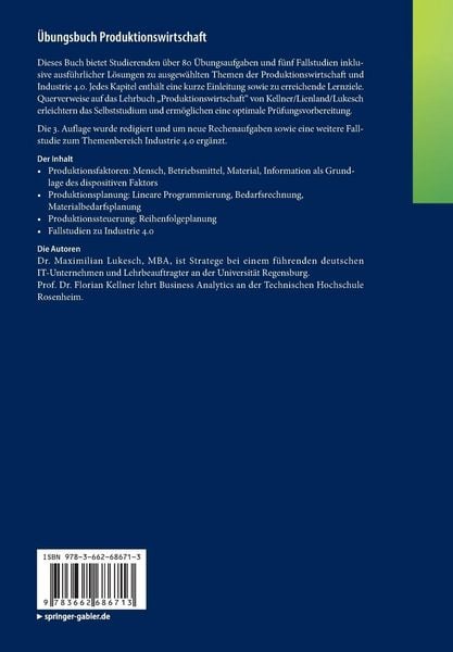 Produktbild: &Uuml;bungsbuch Produktionswirtschaft