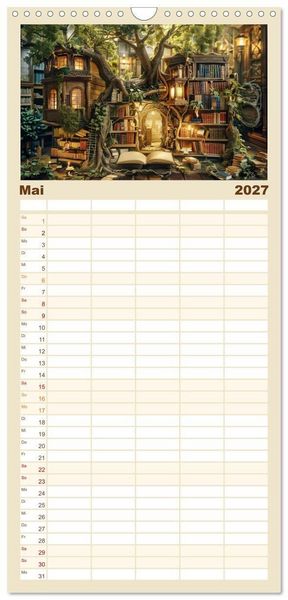 Produktbild: Familienplaner 2027 - Das versteckte Universum mit 5 Spalten (Wandkalender, 21 x 45 cm) CALVENDO