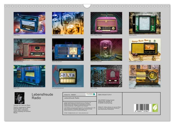Produktbild: Lebensfreude Radio (Wandkalender 2026 DIN A3 quer), CALVENDO Monatskalender