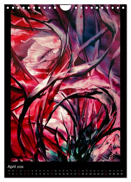 Produktbild: Wachs-Mal-ART encaustic (Wandkalender 2026 DIN A4 hoch), CALVENDO Monatskalender