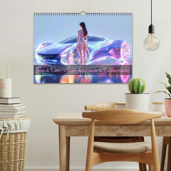 Produktbild: Cars & Girls (Wandkalender 2026 DIN A3 quer), CALVENDO Monatskalender