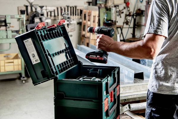 Produktbild: Metabo metaBOX 215 626887000 Maschinenkoffer ABS Gr&uuml;n/Rot (L x B x H) 396 x 296 x 215 mm