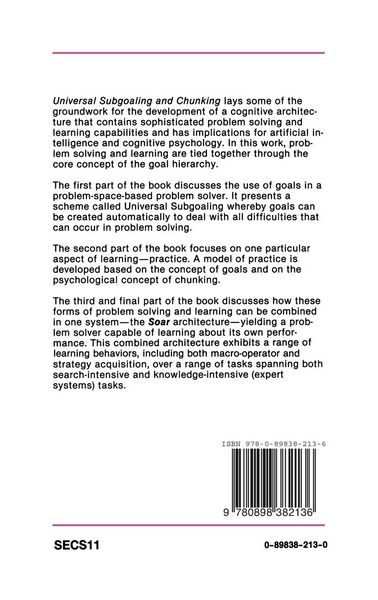 Produktbild: Universal Subgoaling and Chunking