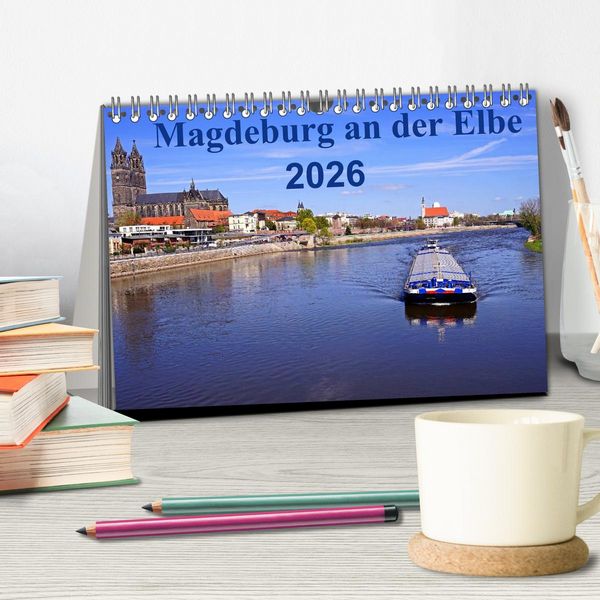 Produktbild: Magdeburg an der Elbe 2026 (Tischkalender 2026 DIN A5 quer), CALVENDO Monatskalender
