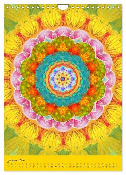 Produktbild: MANDALAS der Natur (Wandkalender 2026 DIN A4 hoch), CALVENDO Monatskalender