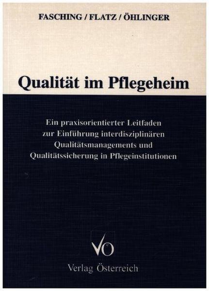 Produktbild: Qualit&auml;t im Pflegeheim