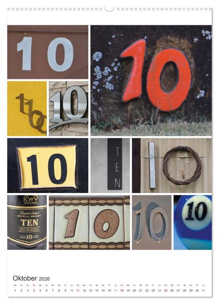 Produktbild: Das Jahr in Zahlen (Wandkalender 2026 DIN A2 hoch), CALVENDO Monatskalender