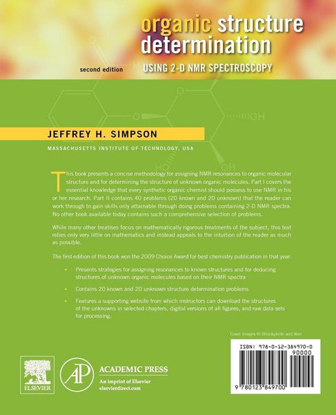 Produktbild: Organic Structure Determination Using 2-D NMR Spectroscopy