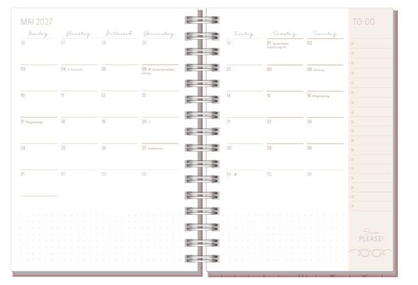 Produktbild: Lieblings-Timer 2026/2027 17 Monate [Fine Flowers Ros&eacute;] EM