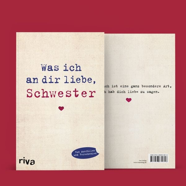 Produktbild: Was ich an dir liebe, Schwester