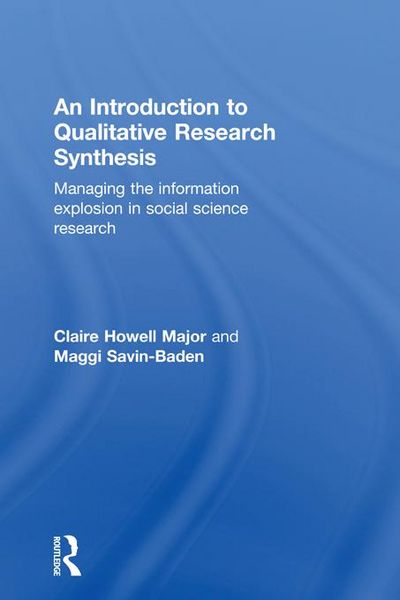 Produktbild: An Introduction to Qualitative Research Synthesis