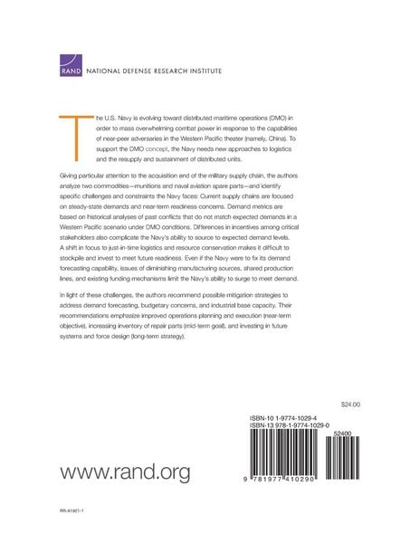 Produktbild: Naval Logistics in Contested Environments