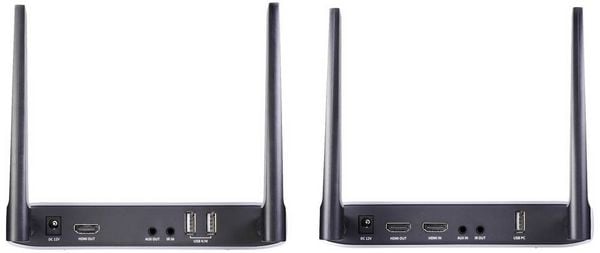 Produktbild: SpeaKa Professional SP-HWE-800 HDMI-Funk&uuml;bertragung (Set) 150 m 5 GHz 1920 x 1080 Pixel Sichere Funk&uuml;bertragung, durchgeschleifter HDMI-Ausgang