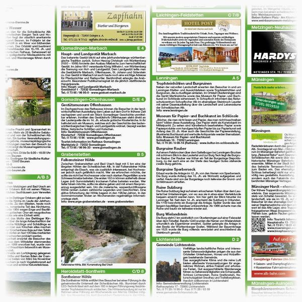 Produktbild: Biosph&auml;rengebiet Schw&auml;bische Alb, Bad Urach - M&uuml;nsingen - Re