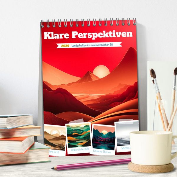 Produktbild: Klare Perspektiven (Tischkalender 2026 DIN A5 hoch), CALVENDO Monatskalender