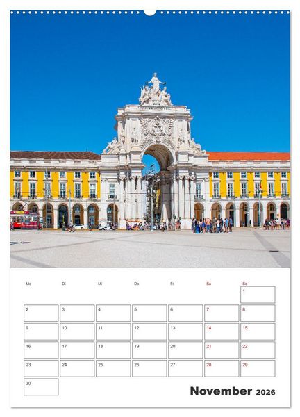 Produktbild: Lissabon - ein Traumreiseziel (Wandkalender 2026 DIN A2 hoch), CALVENDO Monatskalender