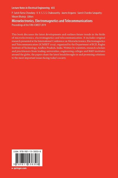 Produktbild: Microelectronics, Electromagnetics and Telecommunications