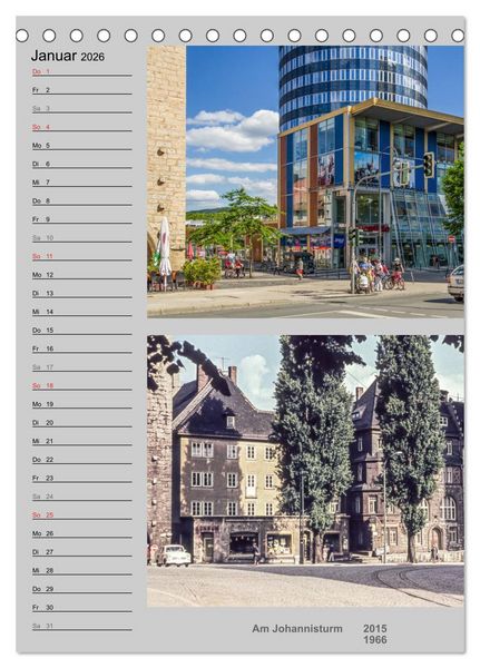 Produktbild: Jena im Wandel (Tischkalender 2026 DIN A5 hoch), CALVENDO Monatskalender
