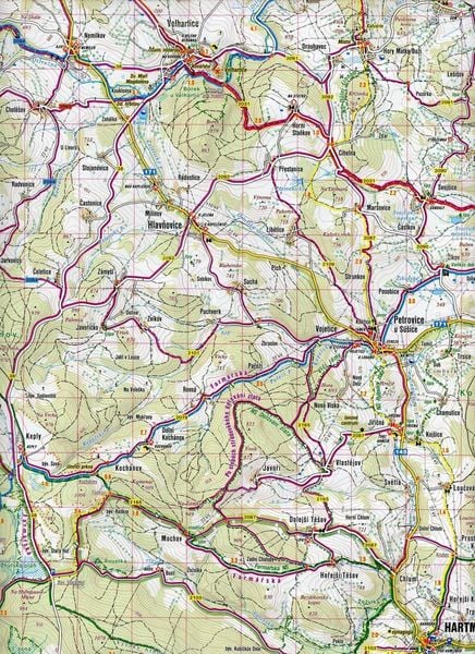 Produktbild: Wanderkarte Tschechien Sumava - Zeleznorudsko, Povydri, Churanov 1 : 40 000