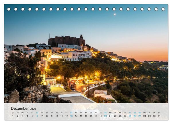 Produktbild: Patmos - Die heilige Insel (Tischkalender 2026 DIN A5 quer), CALVENDO Monatskalender