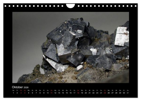 Produktbild: Mineralien aus dem Sauerland (Wandkalender 2026 DIN A4 quer), CALVENDO Monatskalender