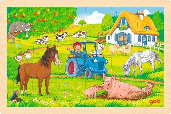 Einlegepuzzle Bauernhof