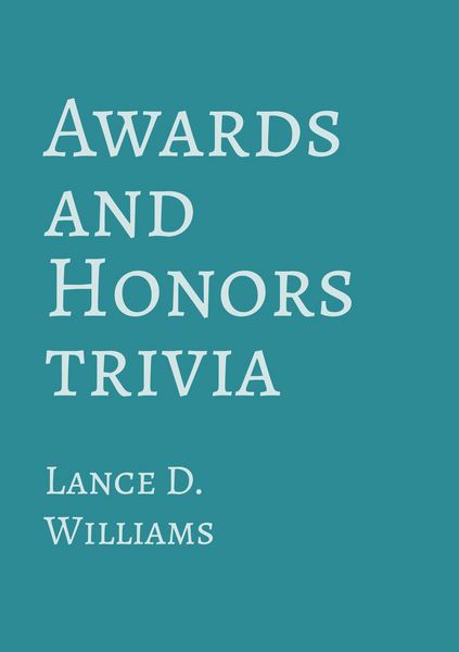 Produktbild: Awards and Honors Trivia