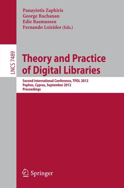 Produktbild: Theory and Practice of Digital Libraries