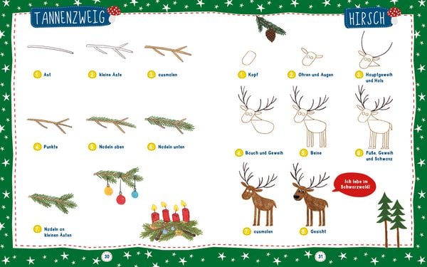 Produktbild: Mein großes Zeichenbuch – Weihnachten