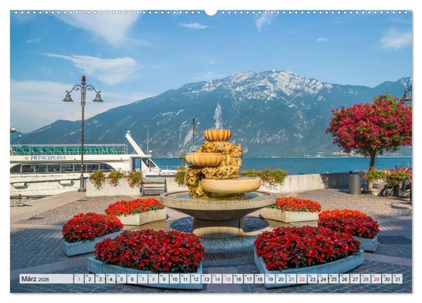 Produktbild: GARDASEE Idyllisches Limone sul Garda (hochwertiger Premium Wandkalender 2026 DIN A2 quer), Kunstdruck in Hochglanz