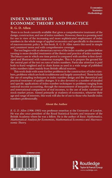 Produktbild: Index Numbers in Economic Theory and Practice