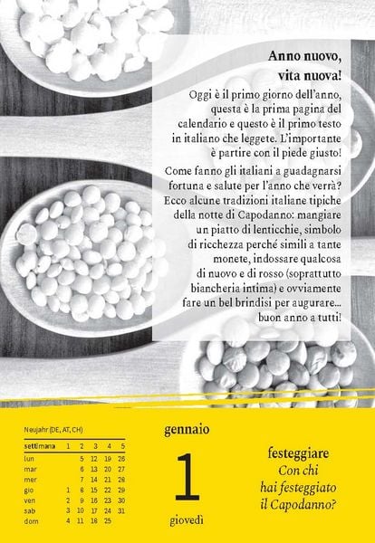 Produktbild: Langenscheidt Sprachkalender Italienisch 2026