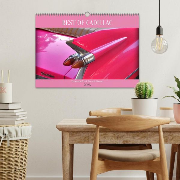 Produktbild: BEST OF CADILLAC - Traumschiff mit Bar und Flossen (Wandkalender 2026 DIN A3 quer), CALVENDO Monatskalender