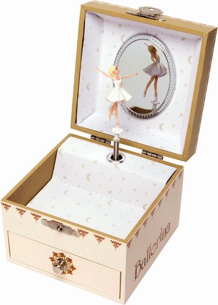 Produktbild: TROUSSELIER - Musikspieldose mit Schublade, Ballerina, nachtleuchtend