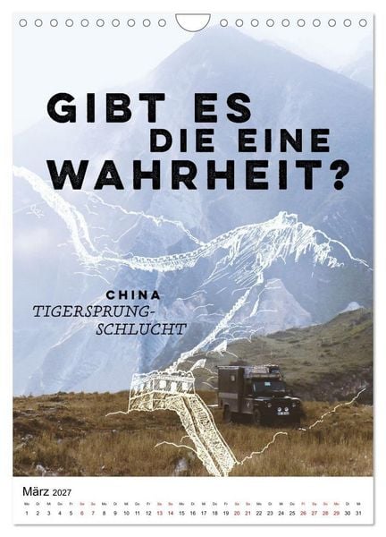 Produktbild: INTO THE FAR und die gro&szlig;en Fragen des Reisens - A True Overland Story (Wandkalender 2027 DIN A4 hoch), CALVENDO Monatskalender