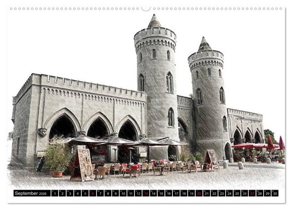 Produktbild: Potsdam Kalender (Wandkalender 2026 DIN A2 quer), CALVENDO Monatskalender