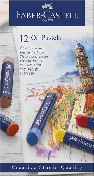 Produktbild: Faber-Castell &Ouml;lpastellkreiden, 12er Set