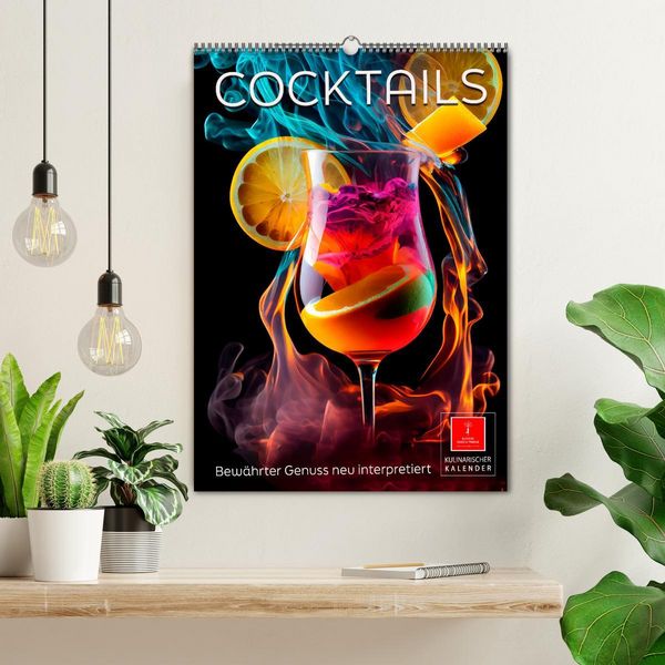 Produktbild: Cocktails - Bew&auml;hrter Genuss neu interpretiert (Wandkalender 2026 DIN A2 hoch), CALVENDO Monatskalender