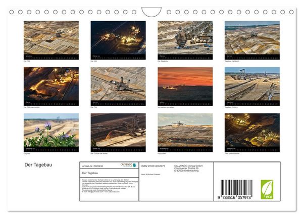 Produktbild: Der Tagebau (Wandkalender 2026 DIN A4 quer), CALVENDO Monatskalender